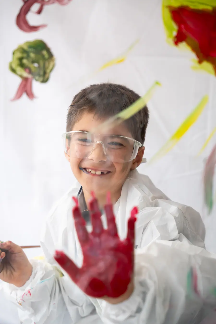 Action Painting seansında katılımcı