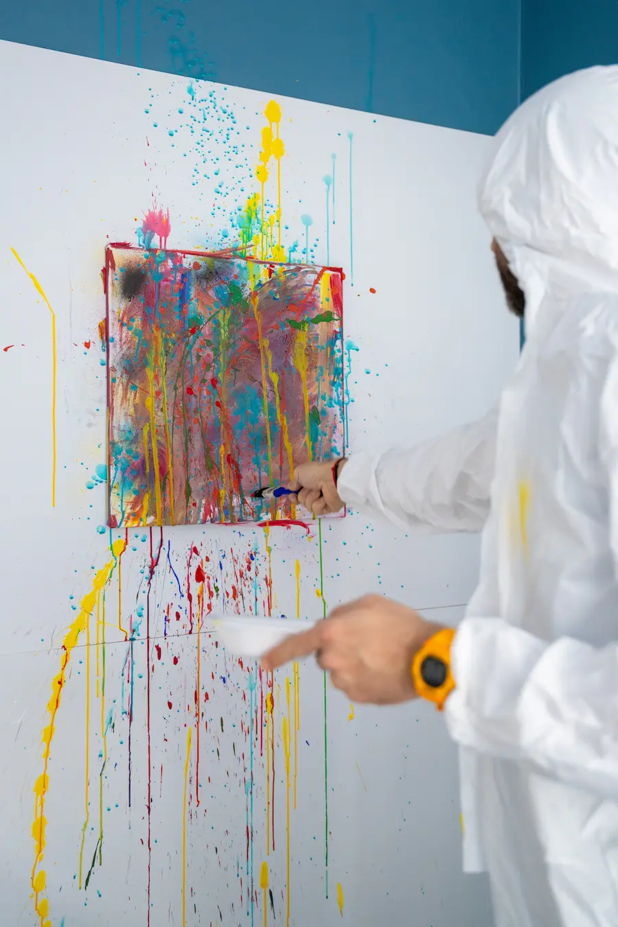 Action Painting deneyiminden detay