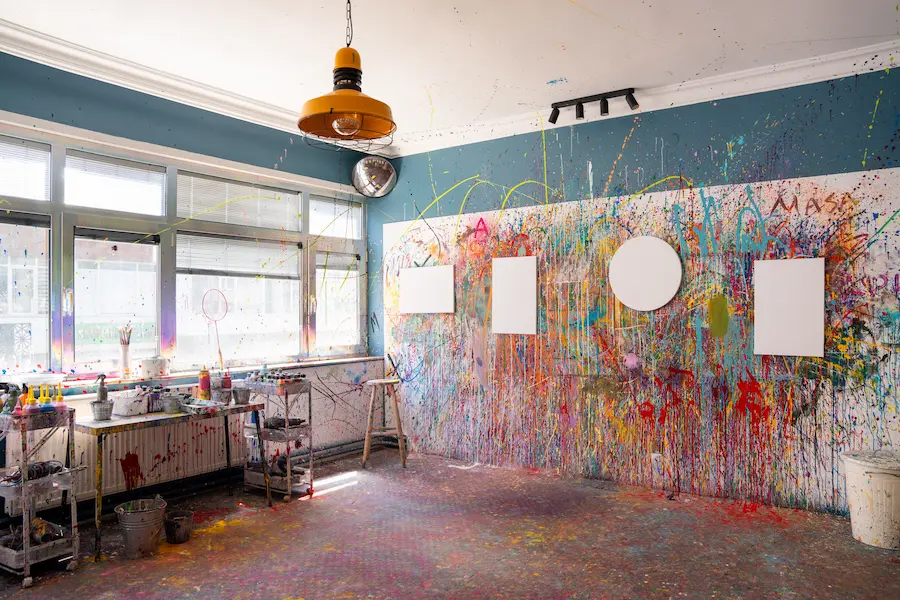 Action Painting deneyiminden detay